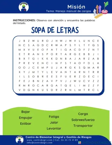 Seguridad y salud en el trabaj