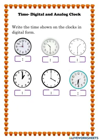 Time- Digital and Analog