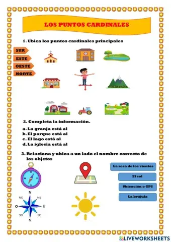 Los puntos cardinales