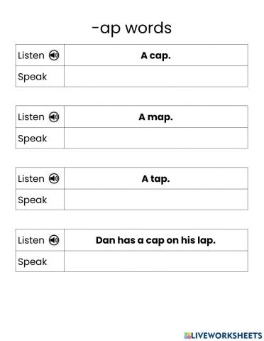 -ap words