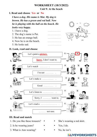 Liveworksheet SM1 - 18.3.2022