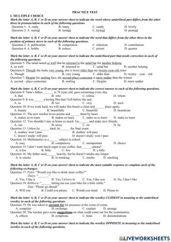 E9 - practice test 17-3