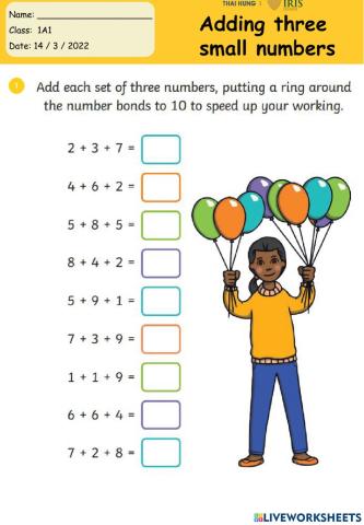 G1 - Adding three small numbers