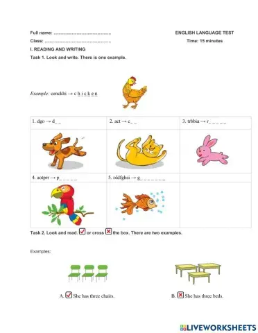 E3 Unit 16 Do you have any pets?