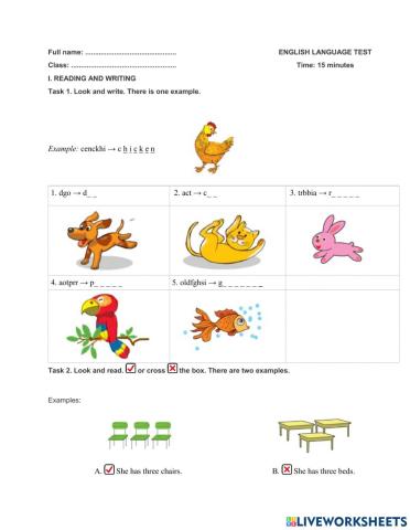 E3 Unit 16 Do you have any pets?