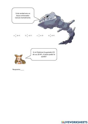 Fracción de una cantidad