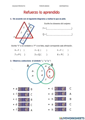 Refuerzo de conjuntos