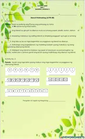 Stencil Printmaking (A1PR-Illf)