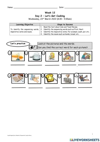 Day 2 - Let's Get Cooking