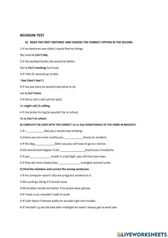 REVISION for PREP.CLASSES-March