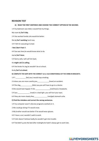 REVISION for PREP.CLASSES-March