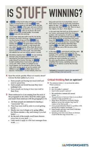 Reading comprehension class 10c