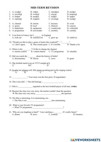 E6 - Midterm Revision HK 2