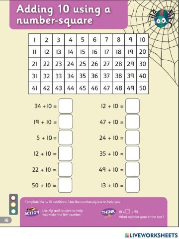 G1 - Add and then subtract 10