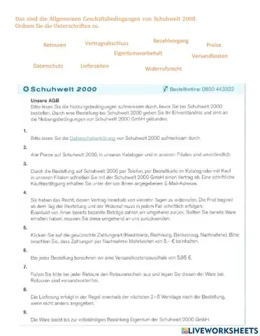 Geschäftsbedingungen