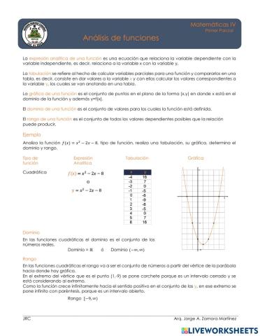 Mate IV - Análisis de funciones