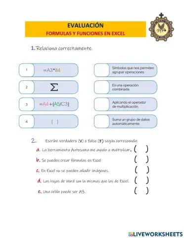 Evaluación 5° II CORTE
