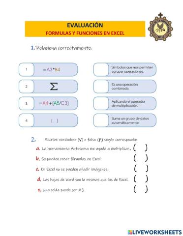 Evaluación 5° II CORTE