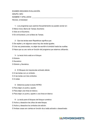 Escribir con el ordenador