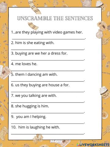 Drag & Drop Object pronouns