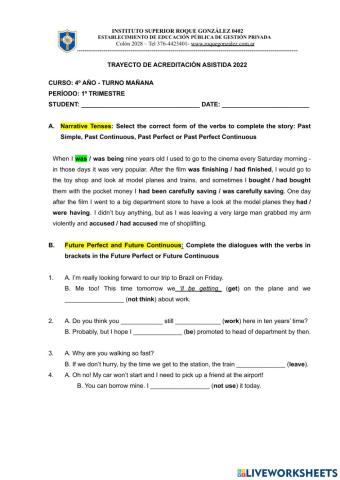 4th year taa 1º trim