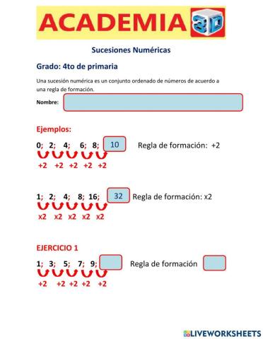 Sucesiones Numericas