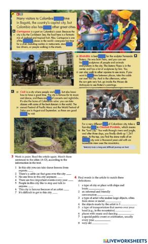 Reading comprehension class 7c