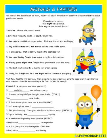 Modals and Parties (Party)