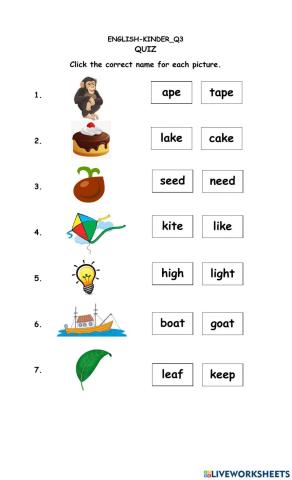 Long Vowel Sounds
