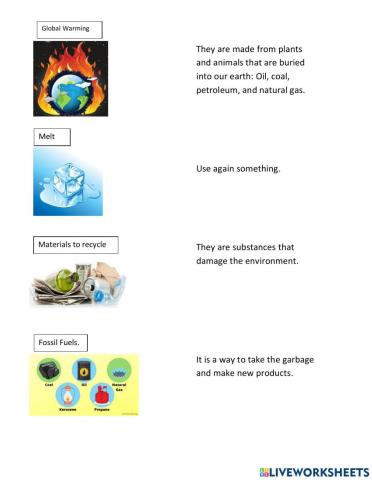 Environtment's vocabulary