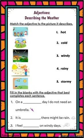 Adjectives: Describing the Weather