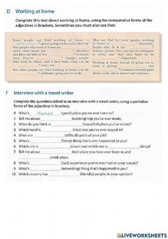 Comparison of adjectives