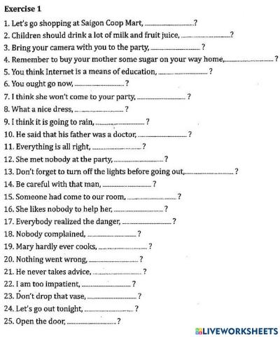 E9-Tag Questions-25CD