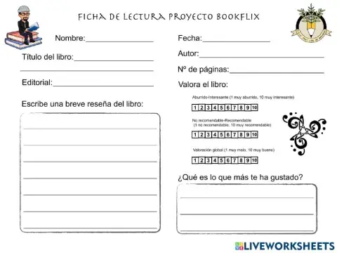 Ficha de lectura proyecto bookflix