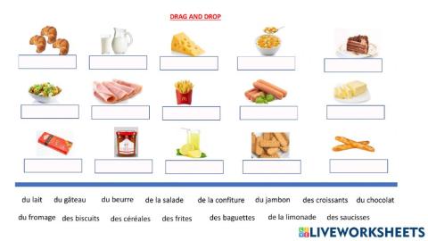 Les aliments exo 2 a