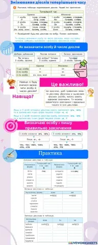 Змінювання дієслів теперішнього часу