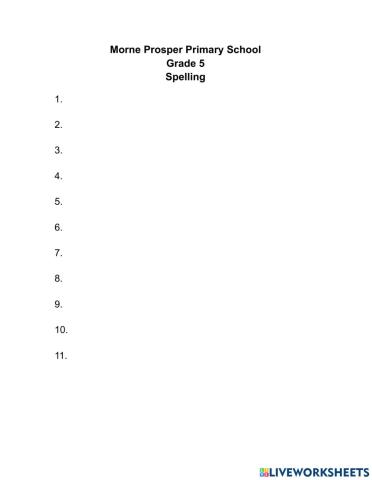 Spelling