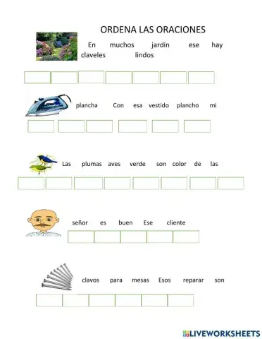 Oraciones con combinaciones cl y pl
