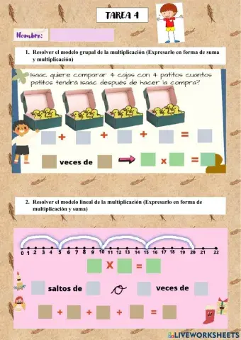 Modelo Grupal - lineal de la multiplicación y Medidas de longitud