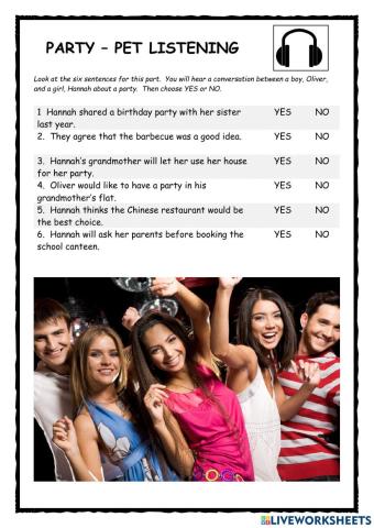 Party - PET Listening-
