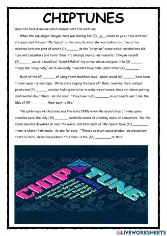 -Chiptunes- Use of English CAE