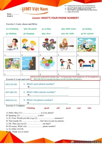 HMT E4 unit 18-What's your phone number?(1)