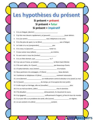 Les hypothèses du présent