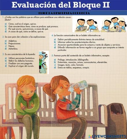Evaluación bloque ii