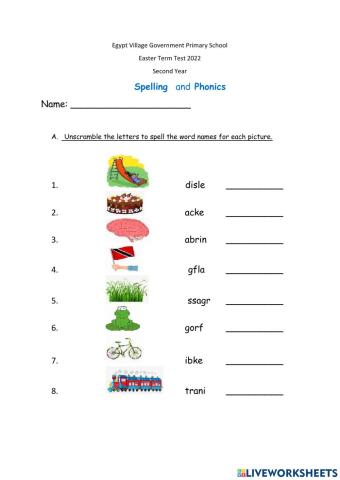Spelling and Phonics