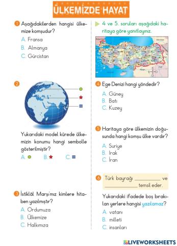 Ülkemizde Hayat-Konu Değerlendirme-1