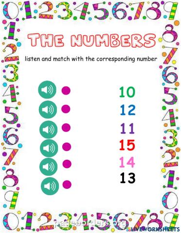 Match the numbers