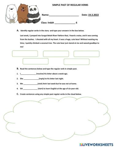 REGULAR VERB PURPLE GROUP