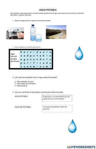 Agua potable