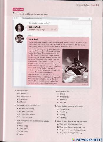 Review and Check unit 1-3(4)